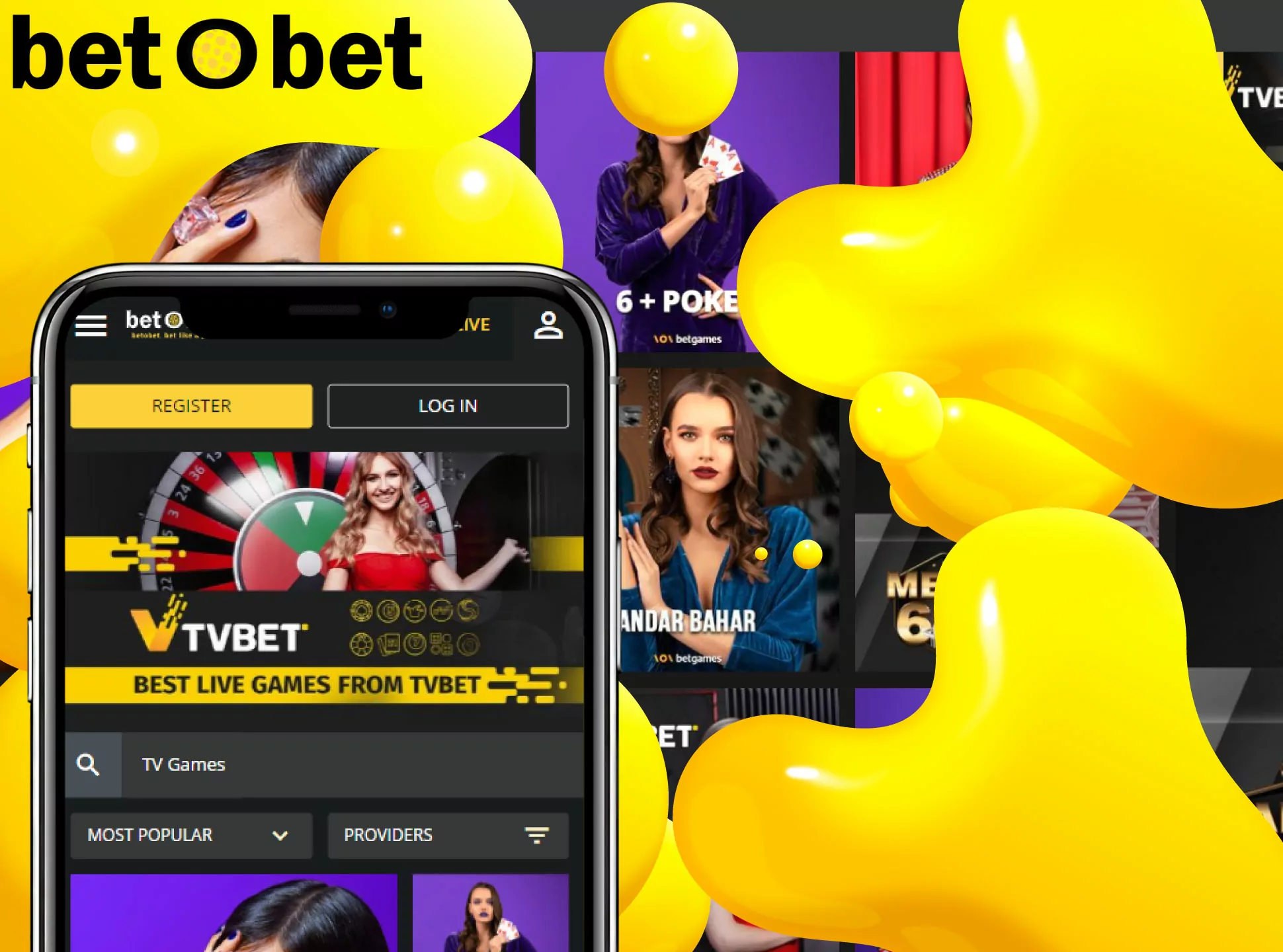 Try TV Games in the Betobet casino.