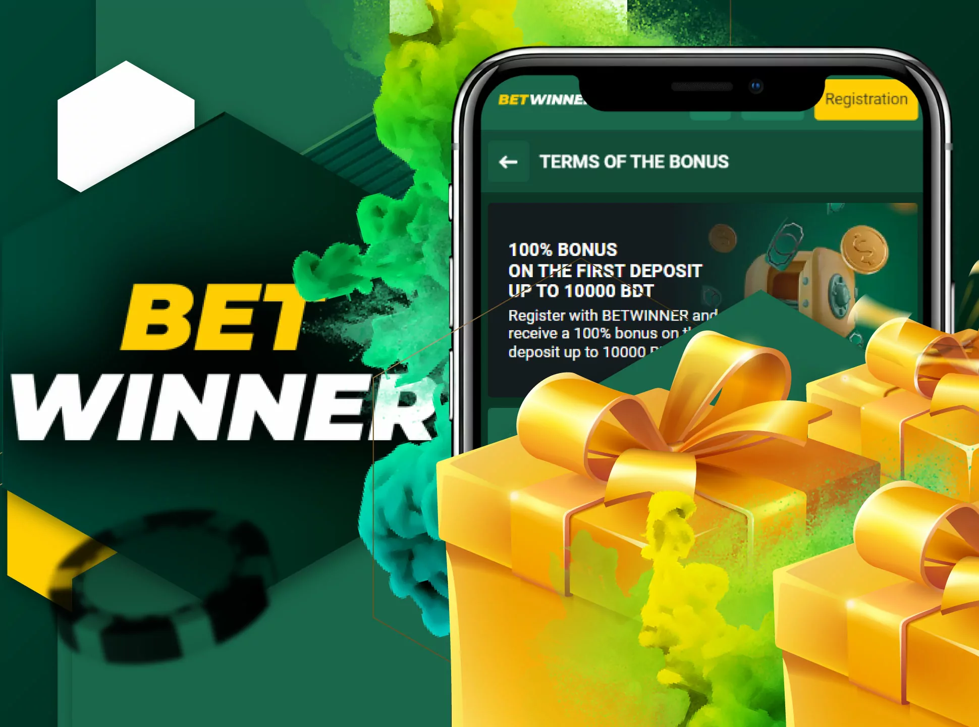 Betwinner casino app has wide bonus system for members.