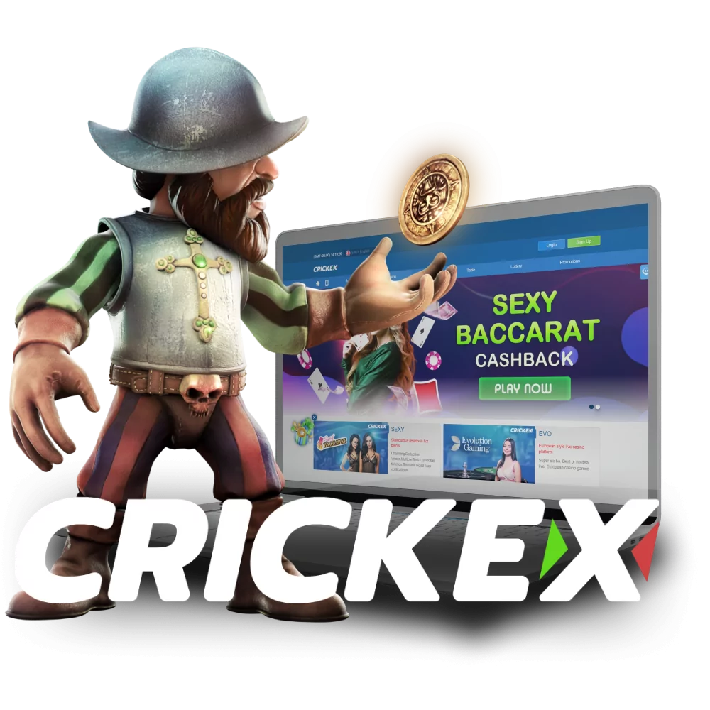 Choose the Crickex casino to play.