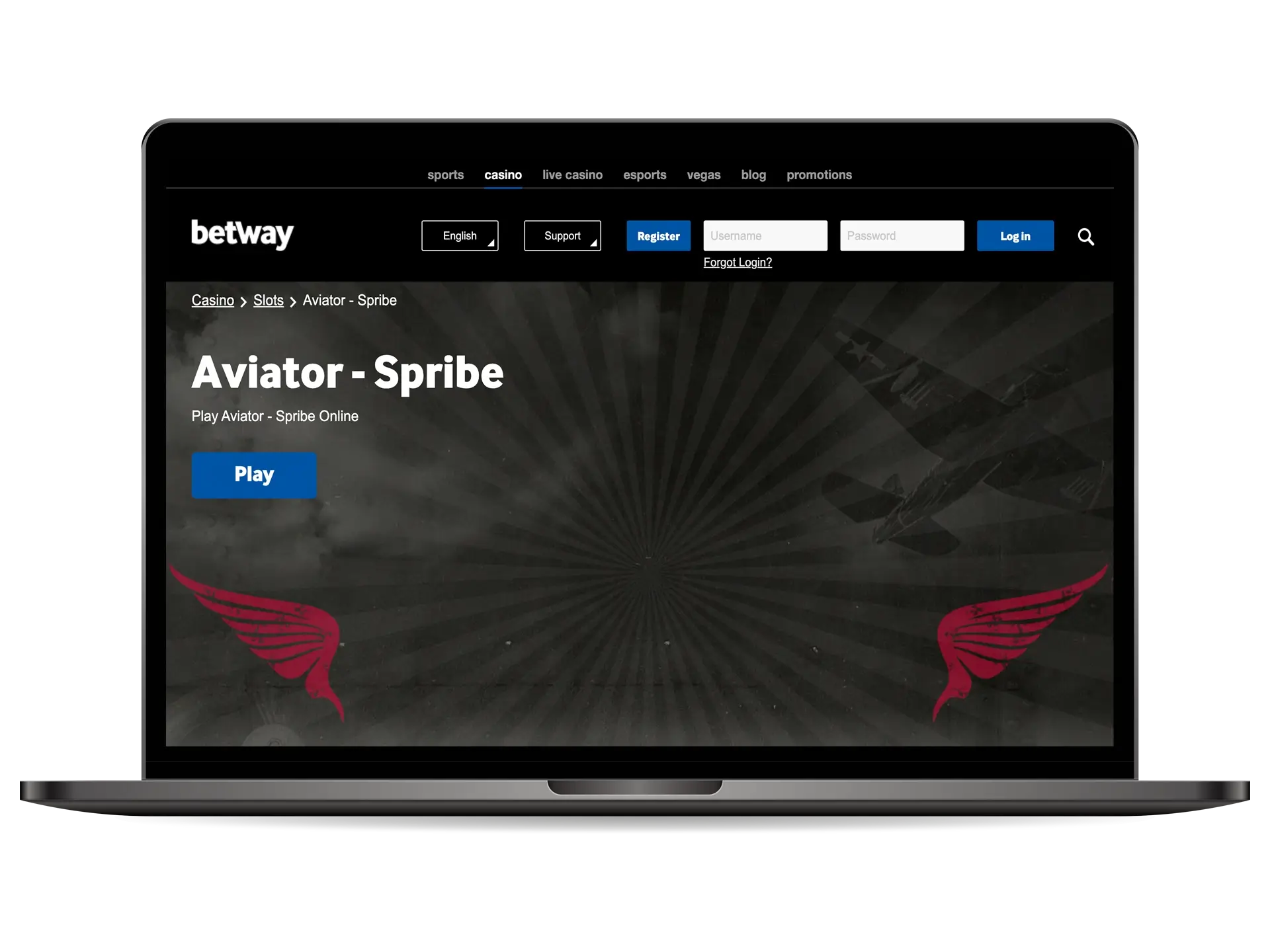 Choose Aviator at Betway and win.