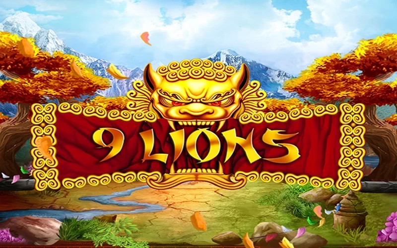 The dragon will bring good luck in the 9 Lions slot from 888starz.