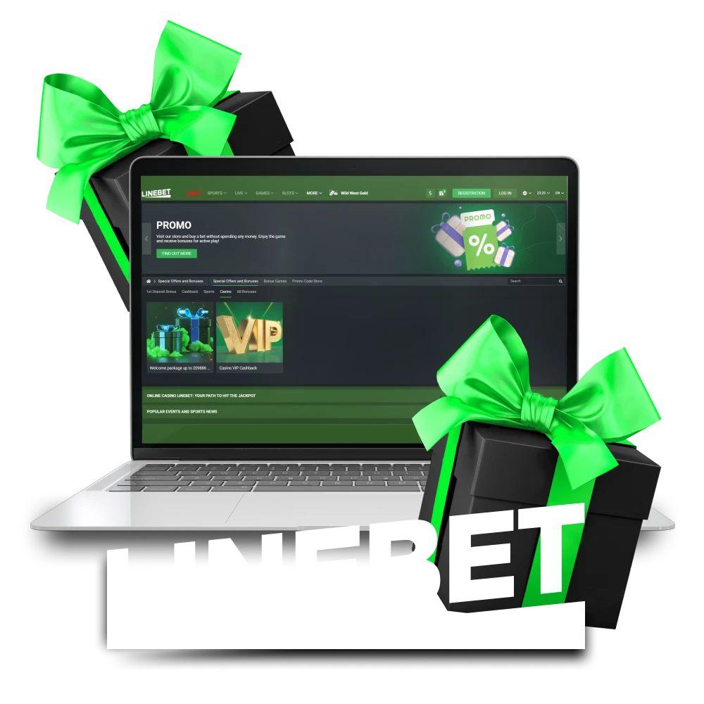 You will find many bonuses and prizes on the Linebet website.