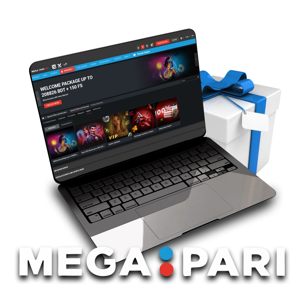 Learn all the information about bonuses from Megapari.