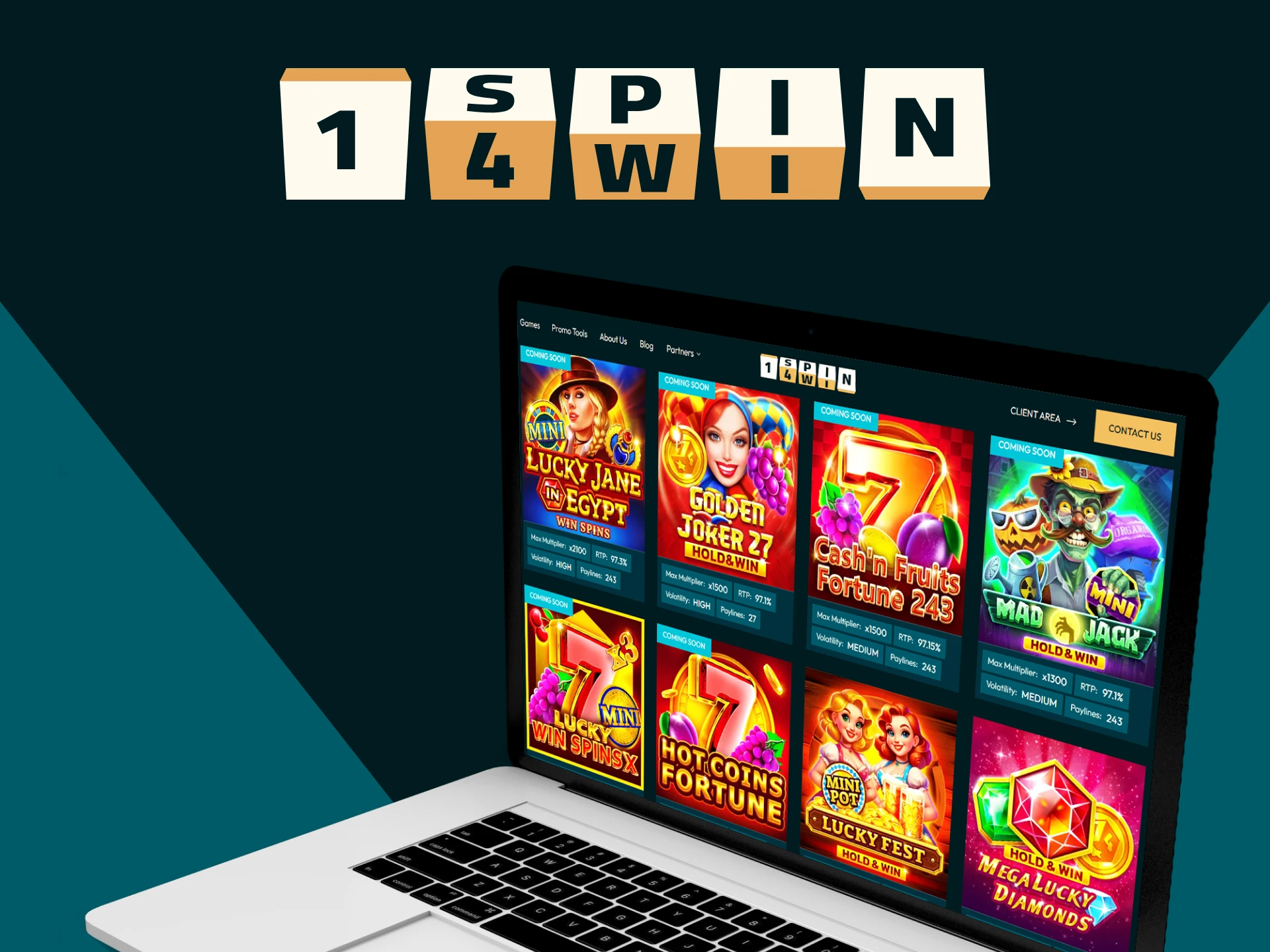 We will show new games from 1spin4win.