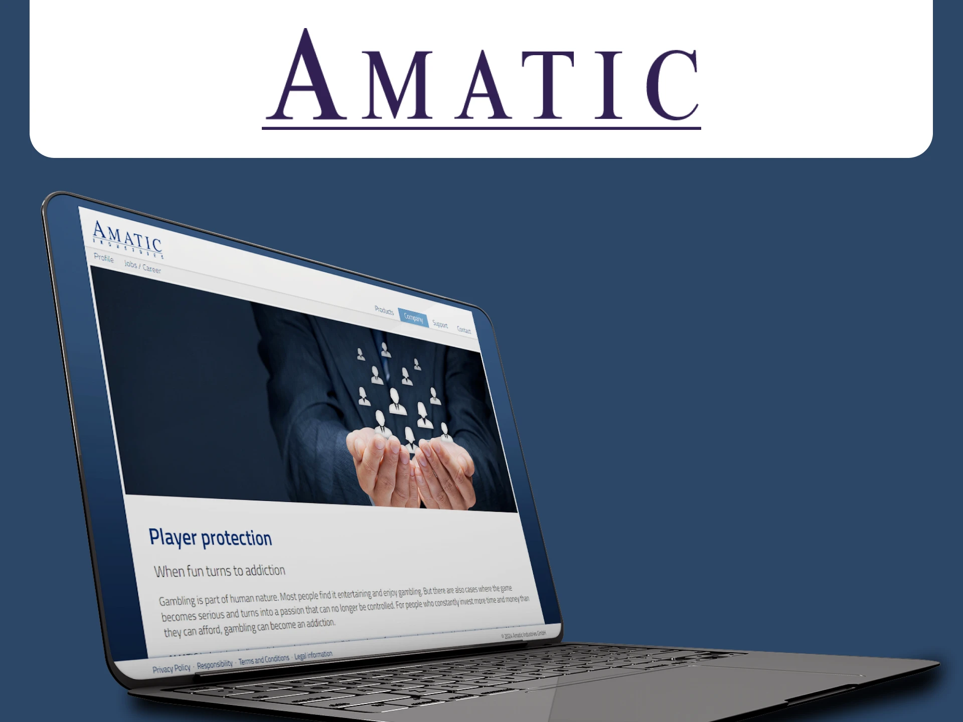 Play responsibly in games from Amatic.