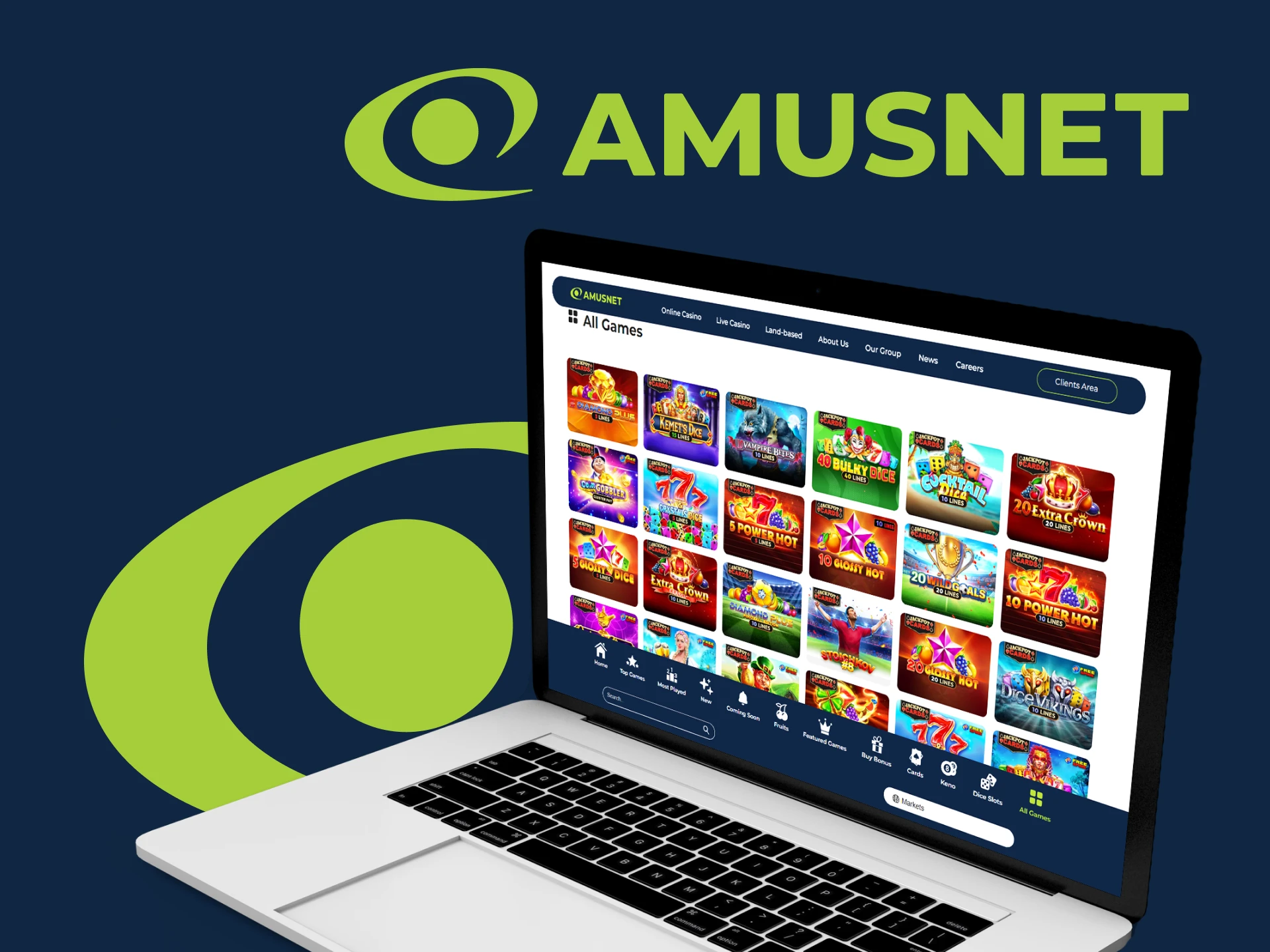 We will show new games from Amusnet.