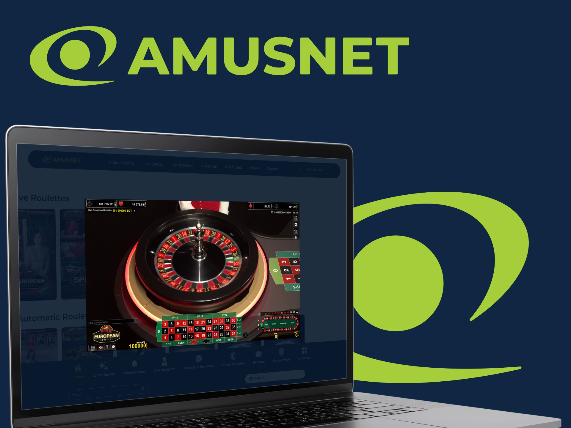 For roulette lovers, we recommend the provider Amusnet.