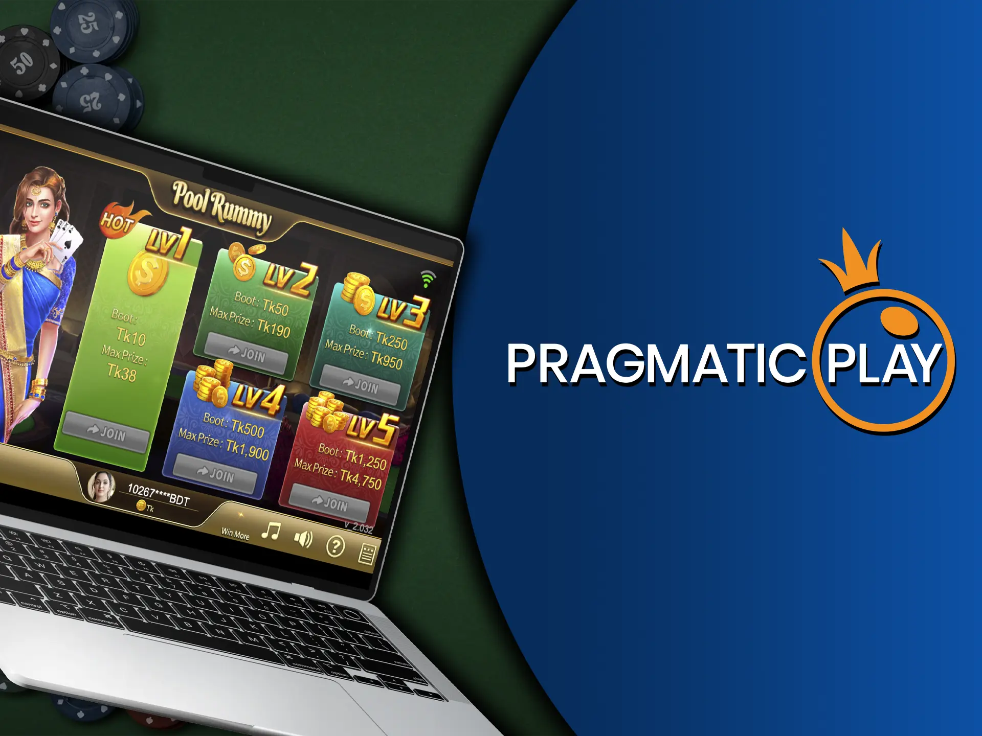 Prove your skills by playing Rummy from Pragmatic Play.