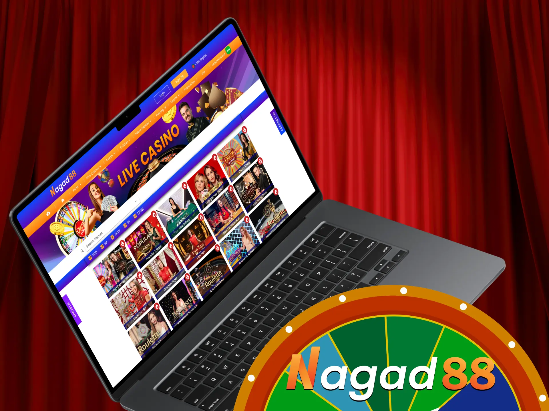 Sign up and enjoy casino show games at Nagad88.