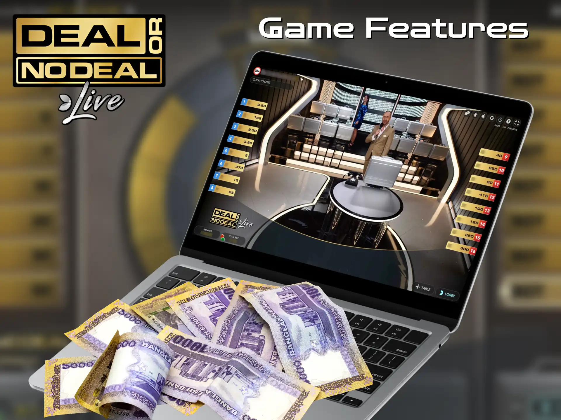 Deal or No Deal offers an exciting blend of strategy and chance.