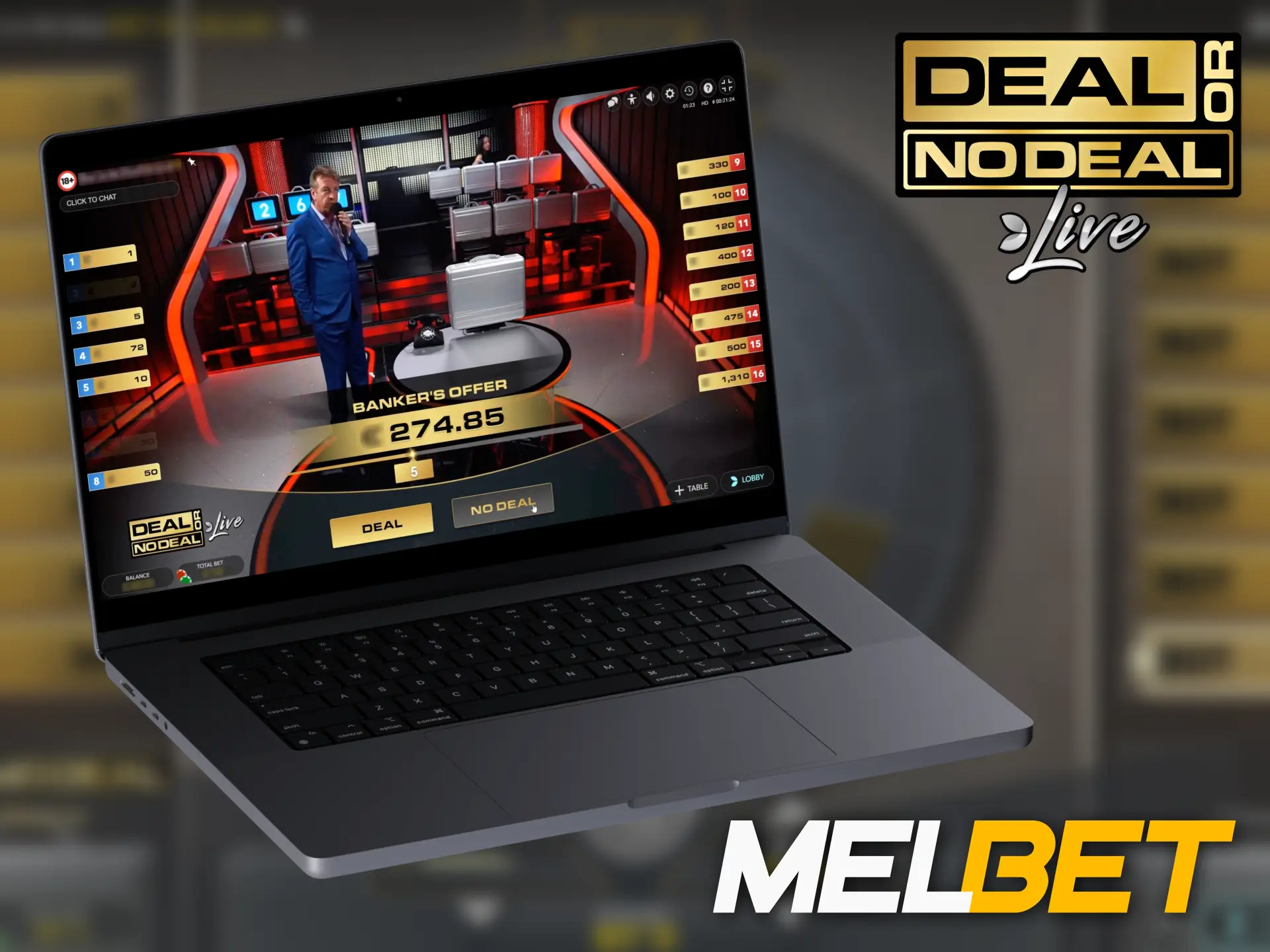 Register at Melbet and get a bonus for Deal or No Deal.