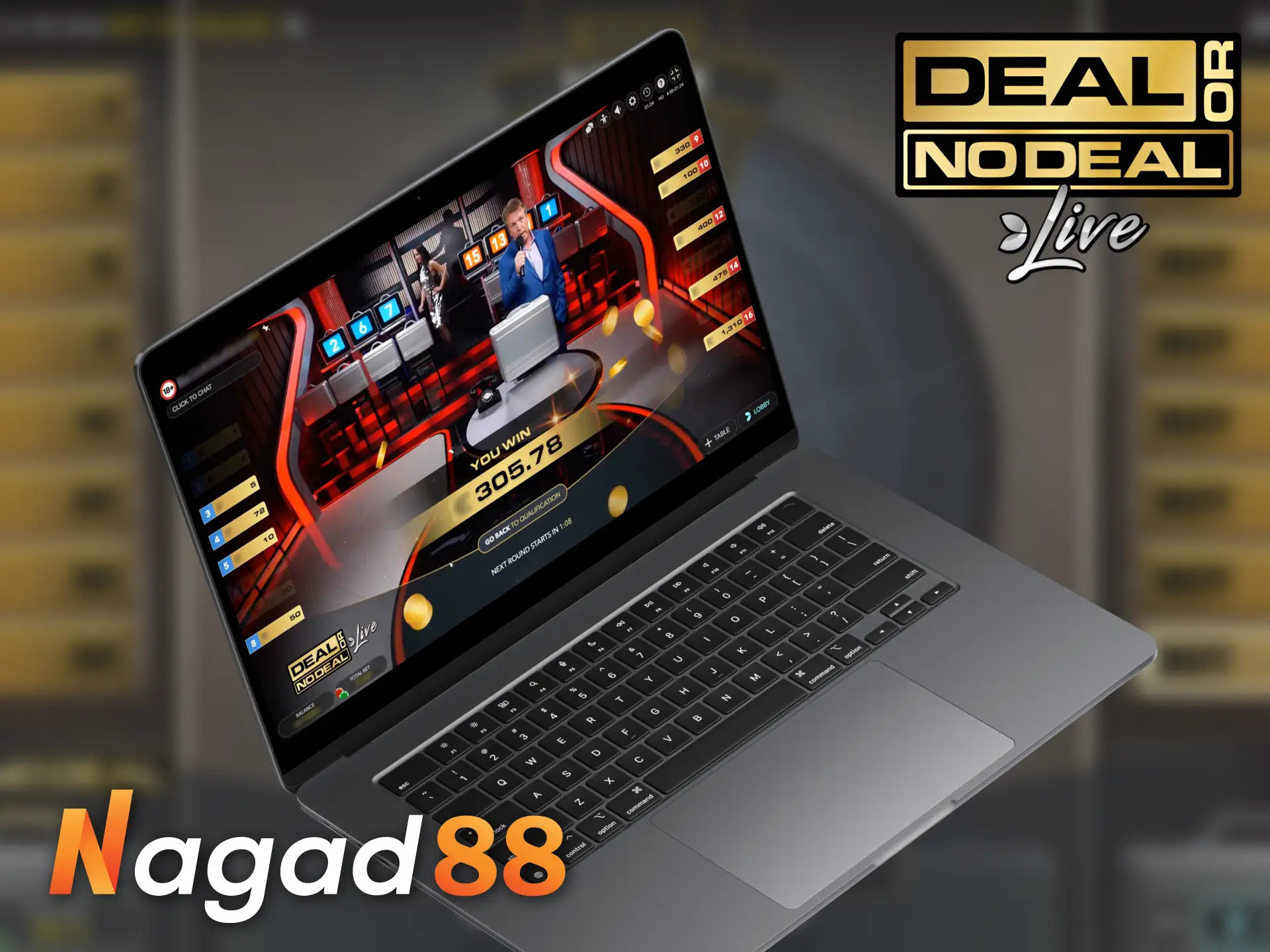 Experience the thrill of Deal or No Deal by registering on Nagad88.