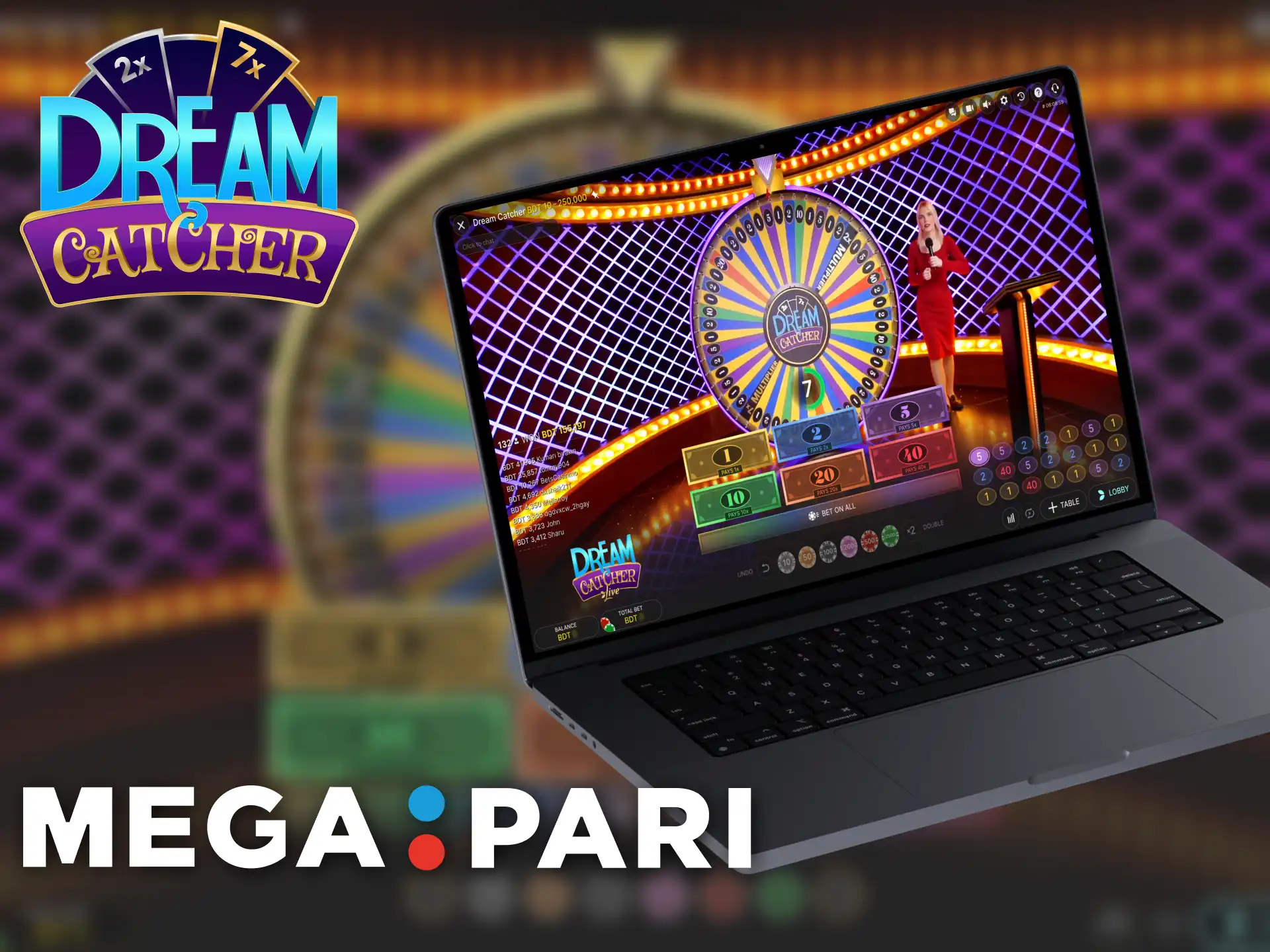 The Megapari platform offers Dream Catcher Live.