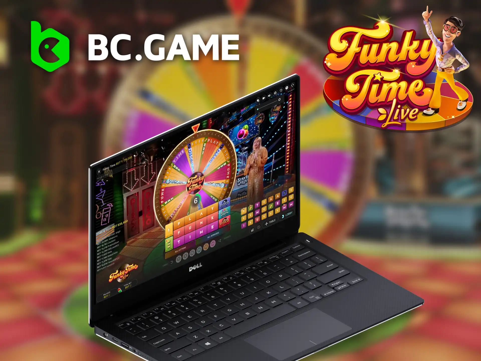 Be innovative with BC Game in Funky Time game.