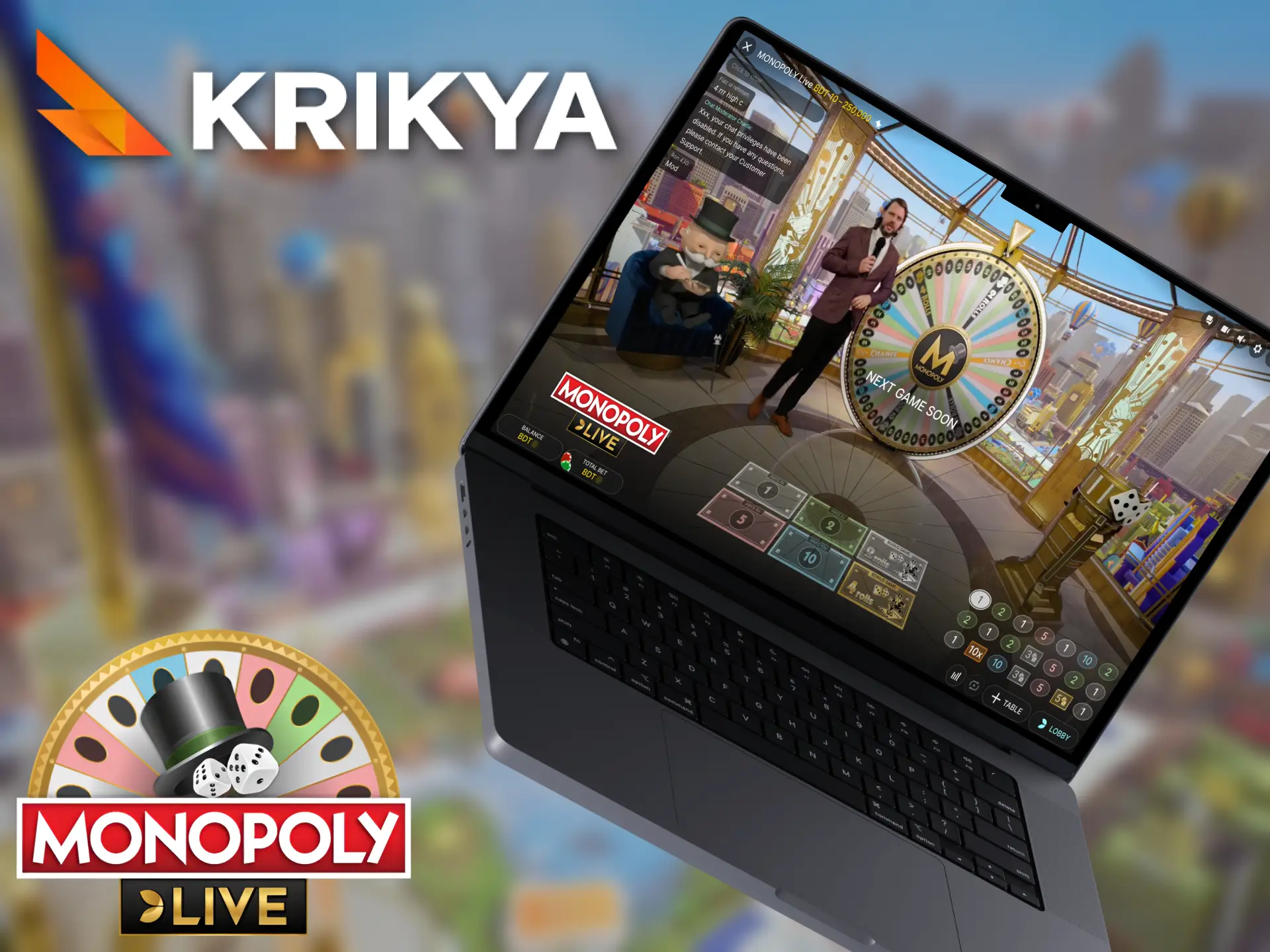 Get generous promotions at Krikya for Monopoly Live.