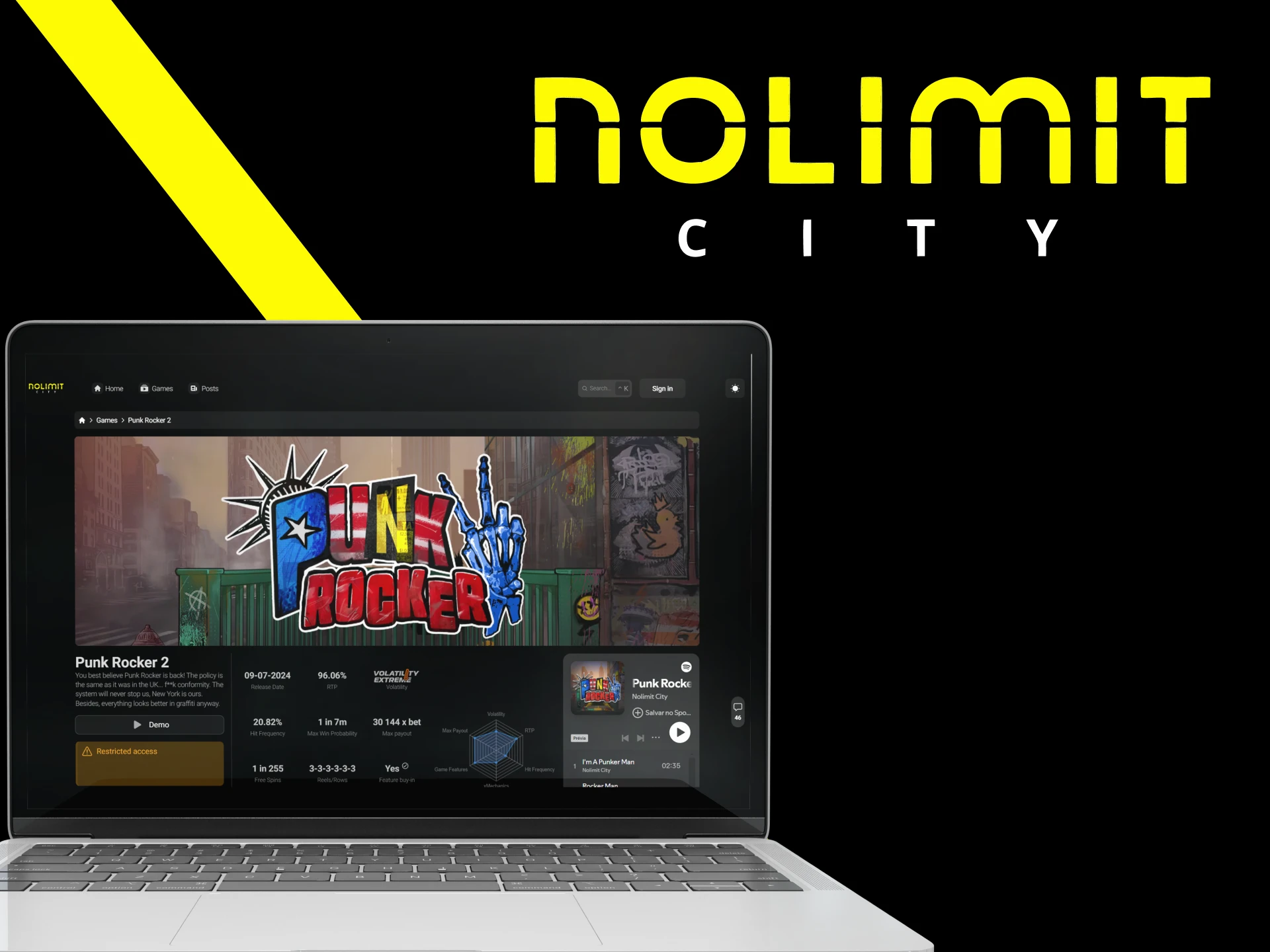 Explore the list of new games from Nolimit City.