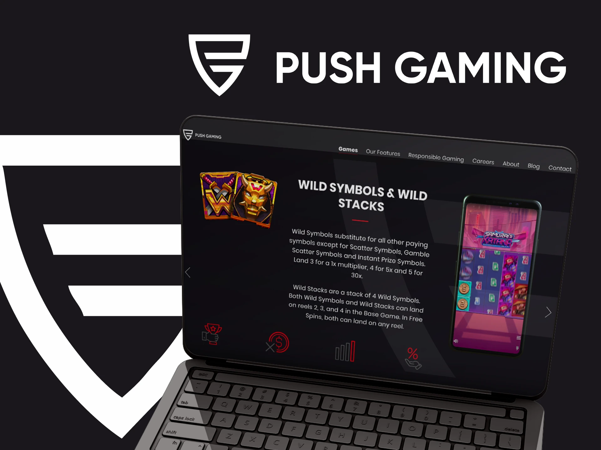 Choose video slot games from Push Gaming.