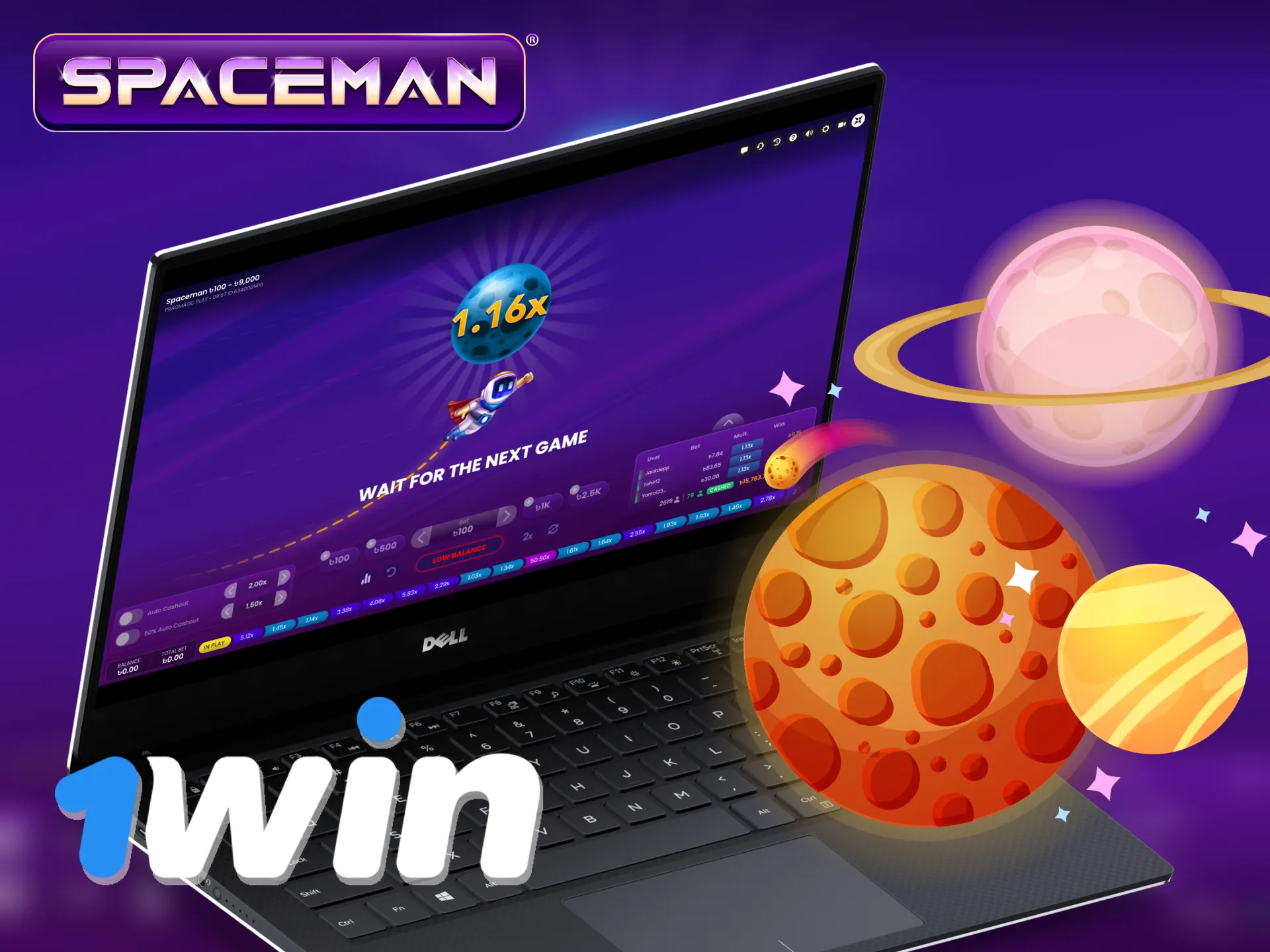 1Win offers an easy process to start playing Spaceman.