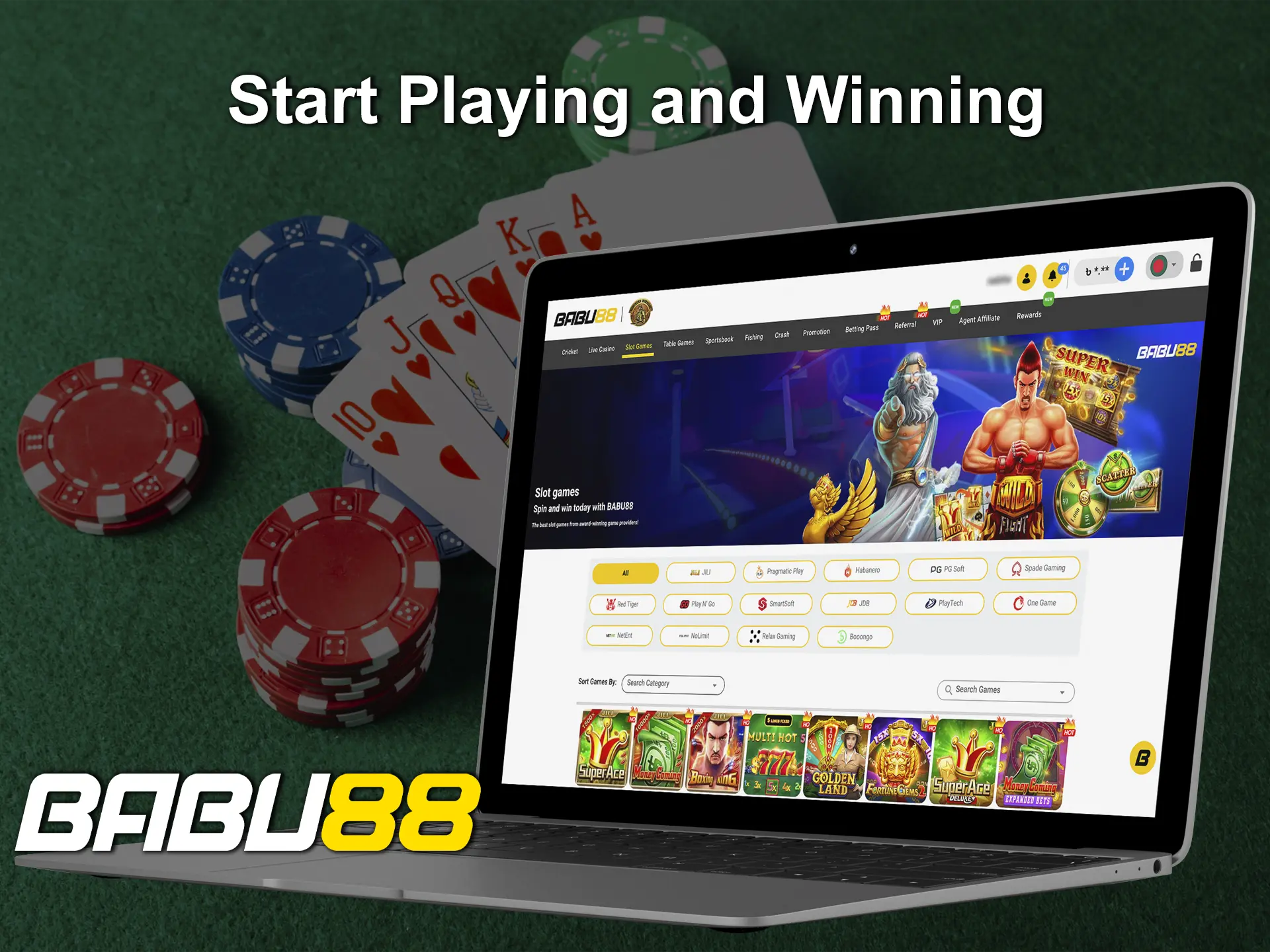 Choose your favourite slot from Babu88 and win your first bonus.