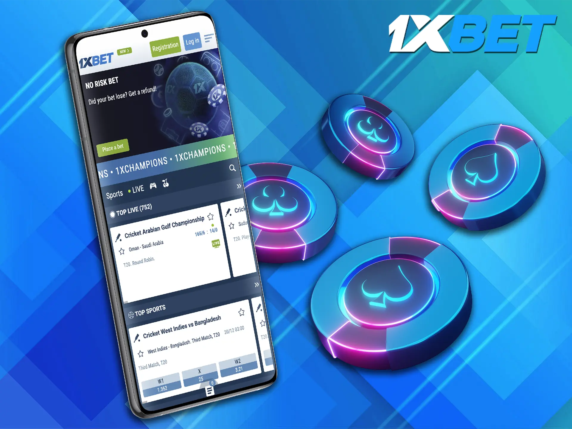 1xBet is an innovative app with a high degree of data security.