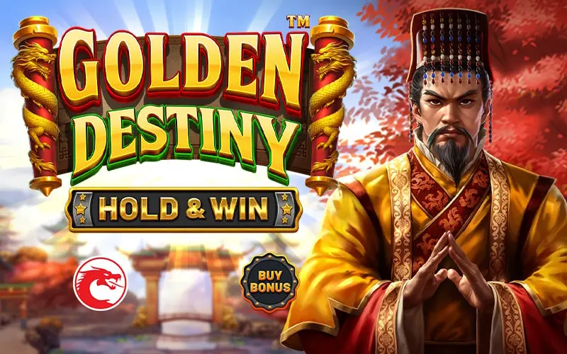 Collect a line and get a big bonus in Mostbet's Golden Destiny game.