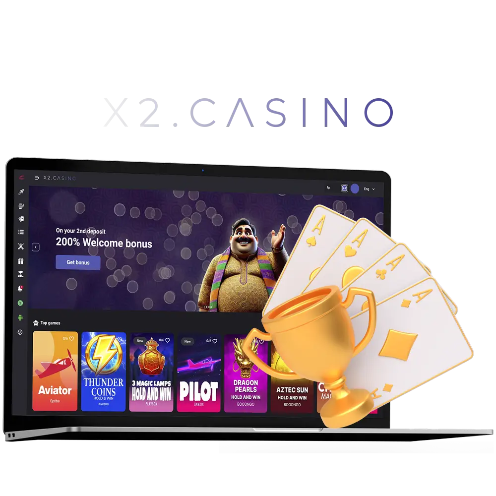 Use your luck and flair at the best X2 casino.