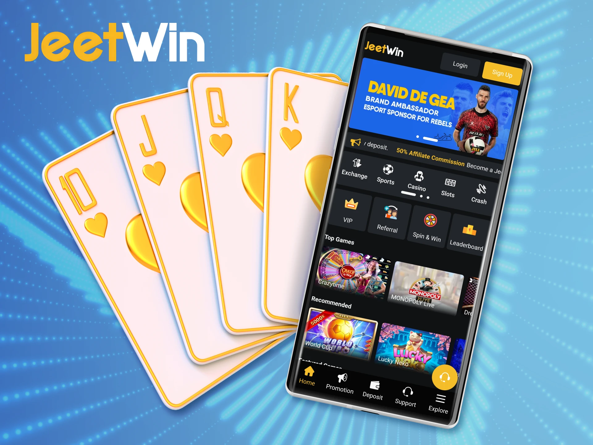 Dive into the world of online gambling at the JeetWin app.