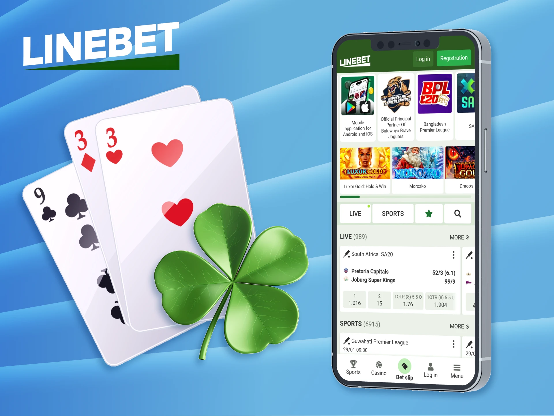 Step into the action at the Linebet app.