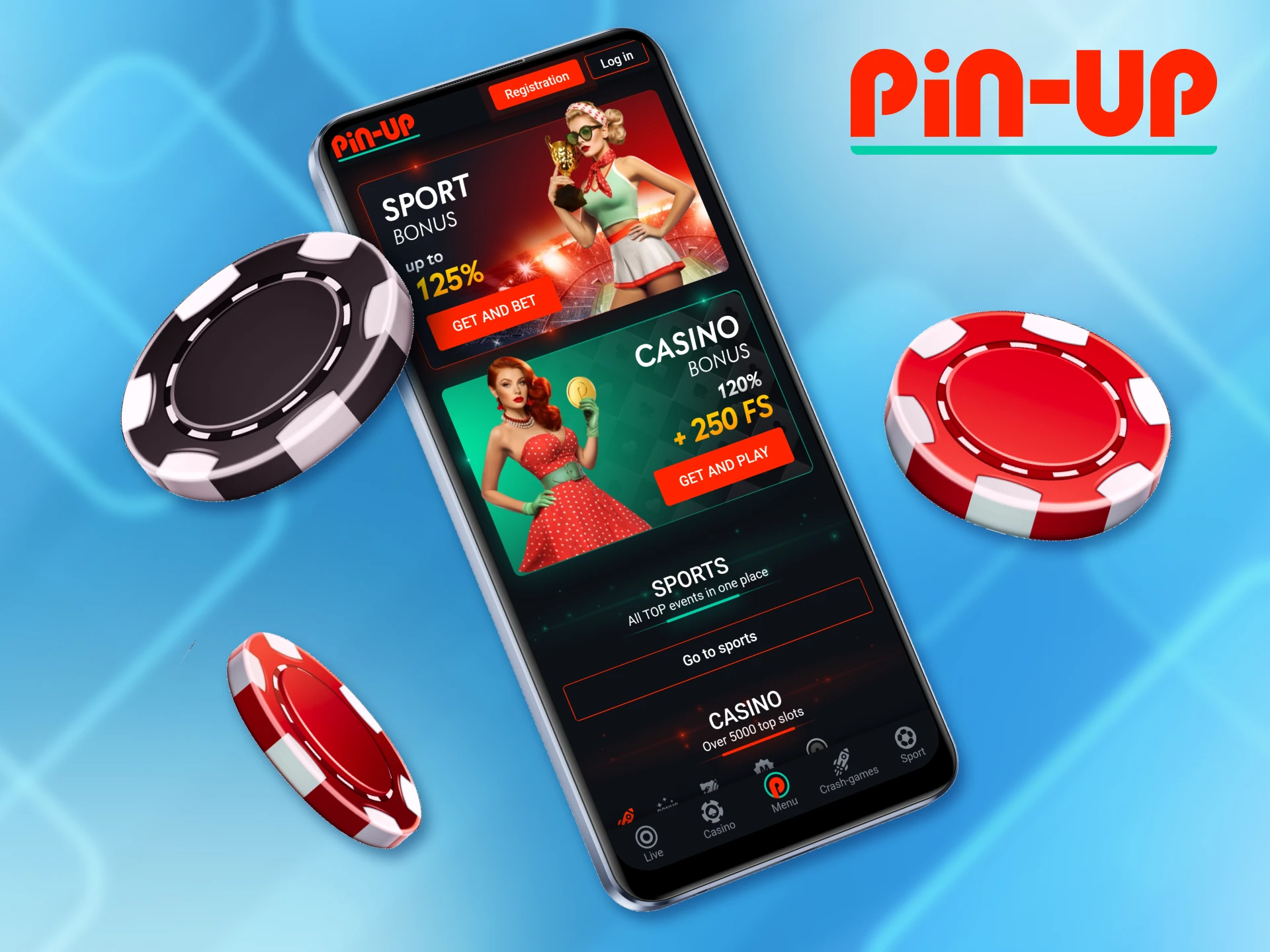 Get your game on at the Pin Up app.