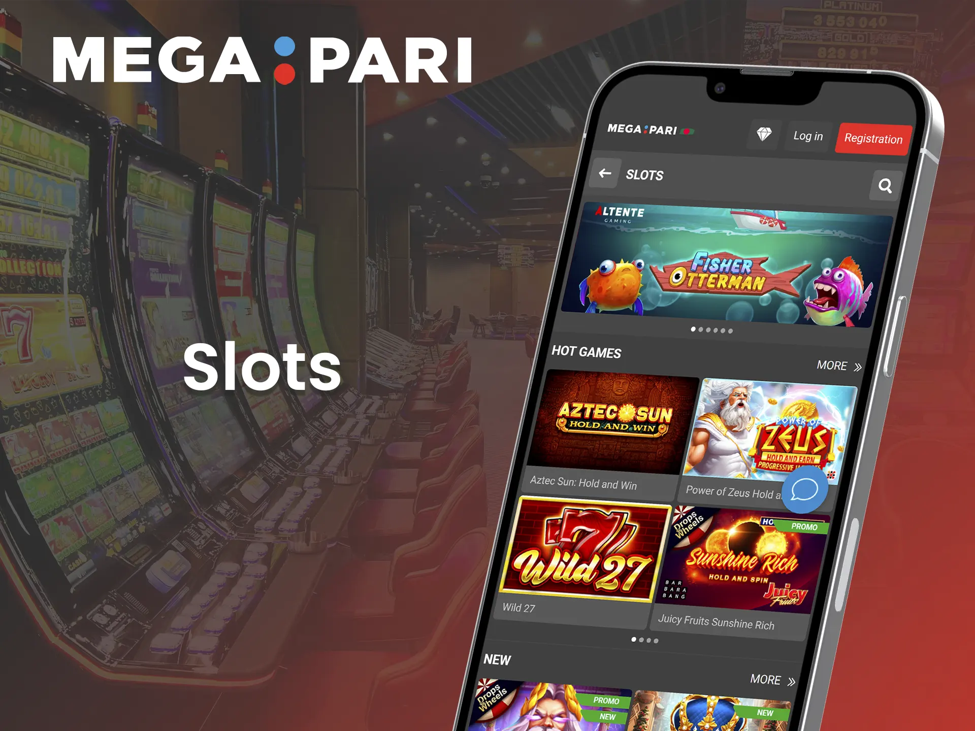 Play your favorite slot games at Megapari app.