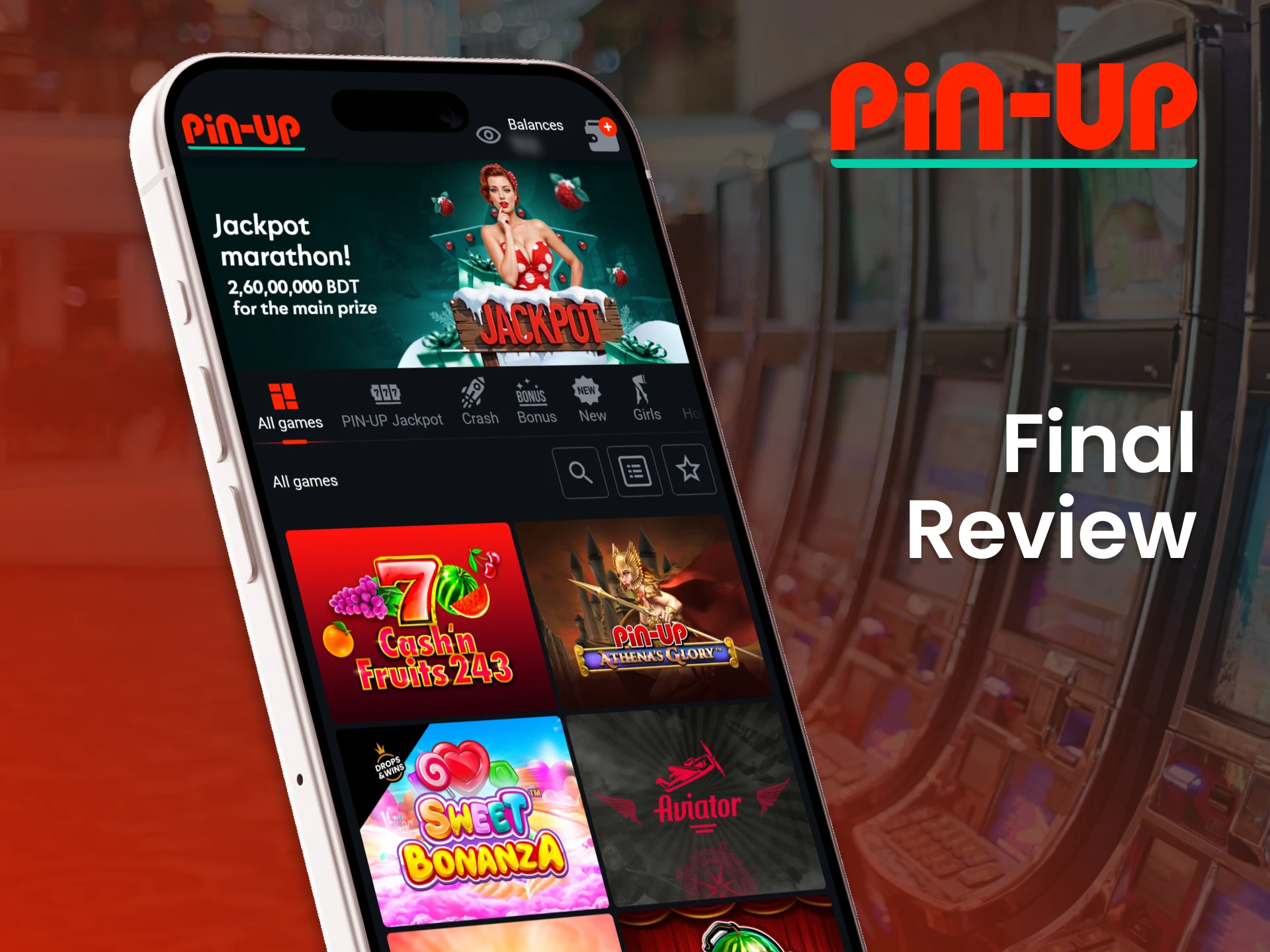 Get the Pin Up casino app and start winning.