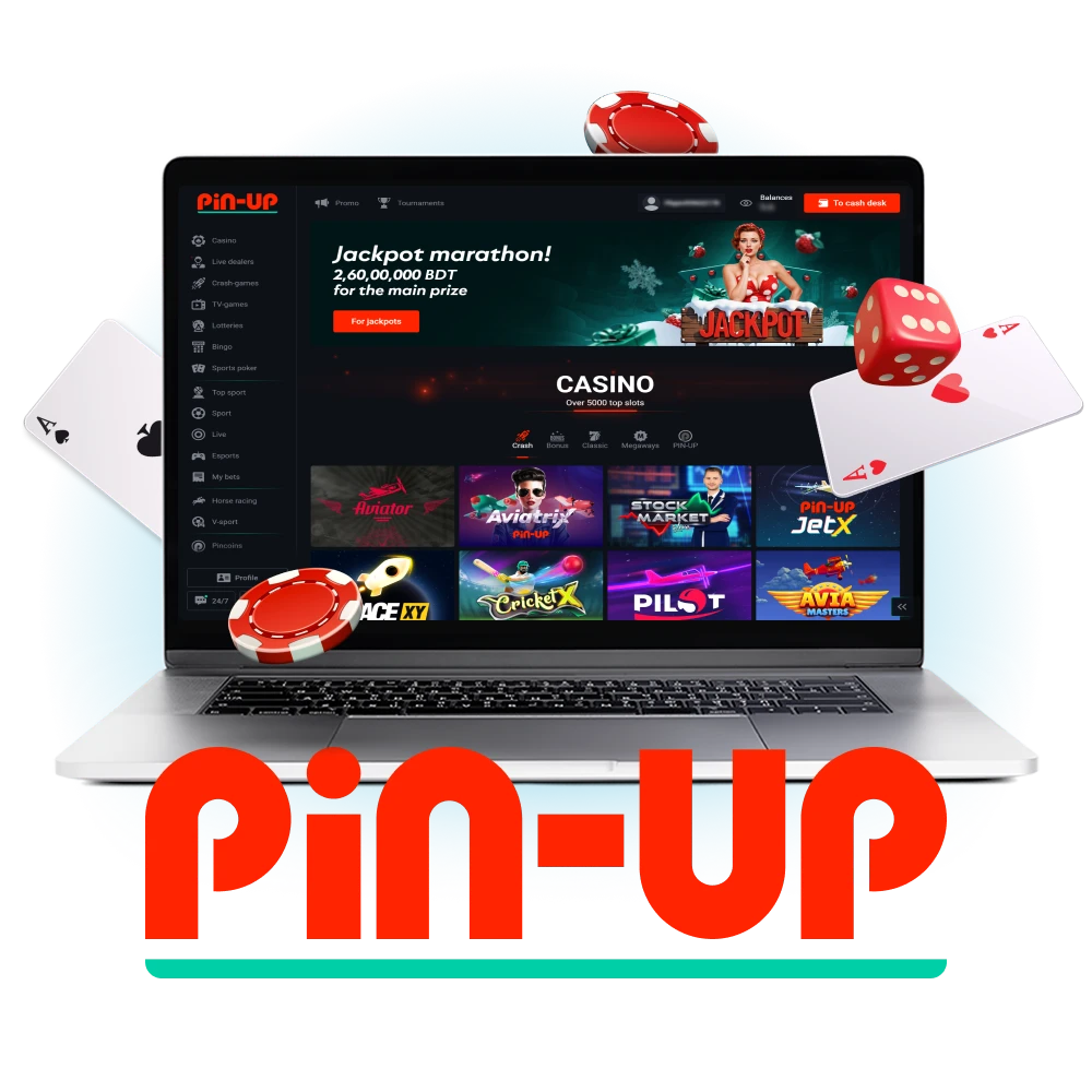 Play online casino games in Bangladesh with Pin Up.