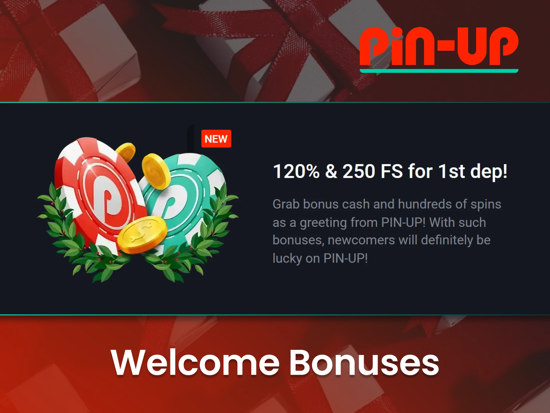 Don't miss your chance to claim the exclusive welcome bonus at the Pin Up casino.